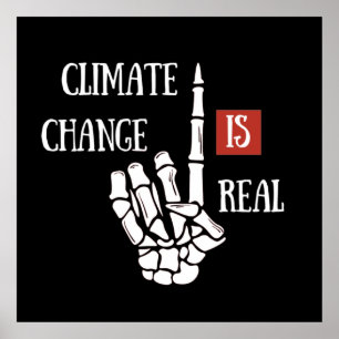 climate change is real poster