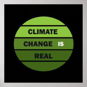climate change is real poster