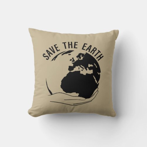 climate change is real throw pillow