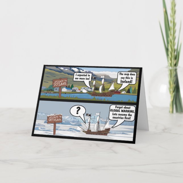 CLIMATE CHANGE JOKE CARD (Front)