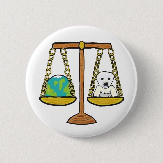 Climate Change Justice Button (Front)