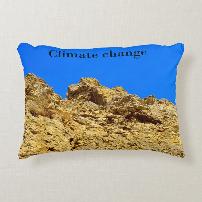 Climate Change look after the environment  Accent Pillow (Front)