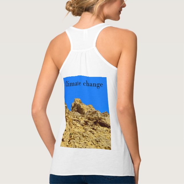 Climate Change look after the environment  Tank Top (Back)