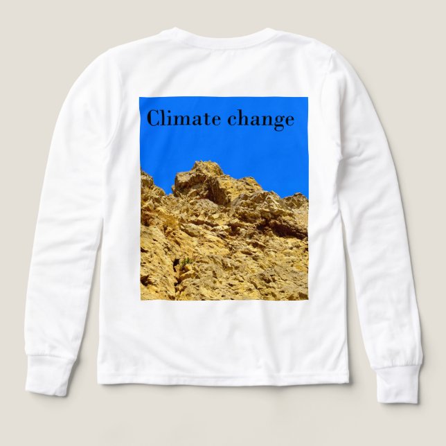 Climate Change look after the environment  Tri-Blend Shirts (Design Back)