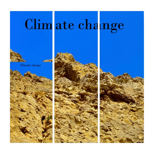 Climate Change look after the environment  Triptych (Front)