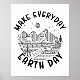 Climate Change Make Everyday Earth Day Save The Pl Poster