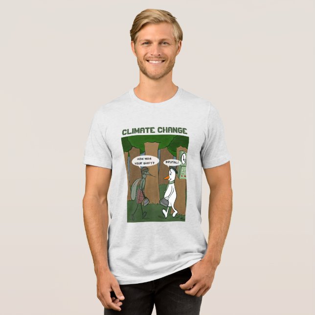 Climate Change Men's Tri-Blend T-Shirt Shirt (Front Full)