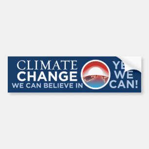 Climate Change - Obama Parody Bumper Sticker