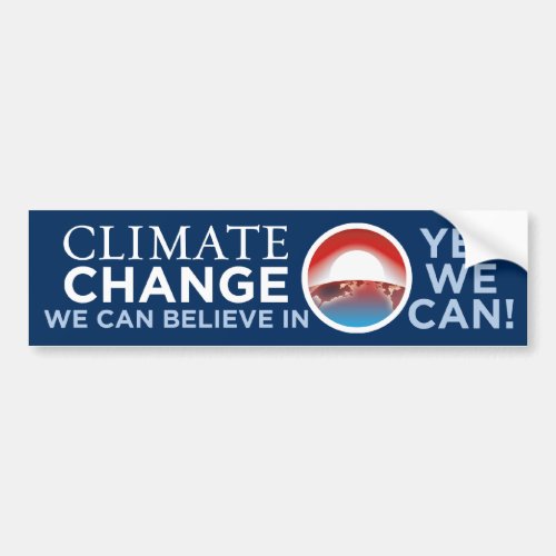 Climate Change _ Obama Parody Bumper Sticker