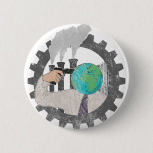Climate Change Pinback Button