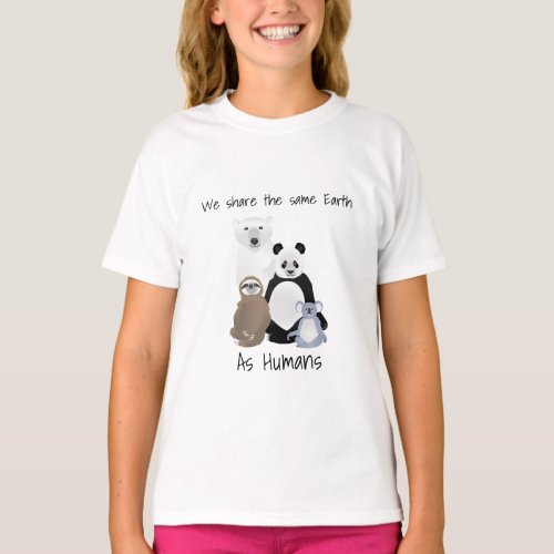 Climate Change Polar Bear Sloth Panda Koala T_Shirt