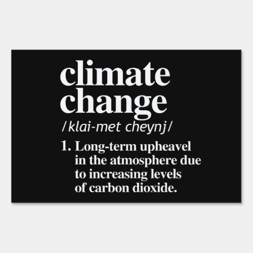 Climate Change Sign