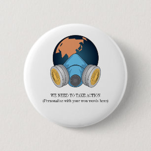 Climate Change We need to take Action Button