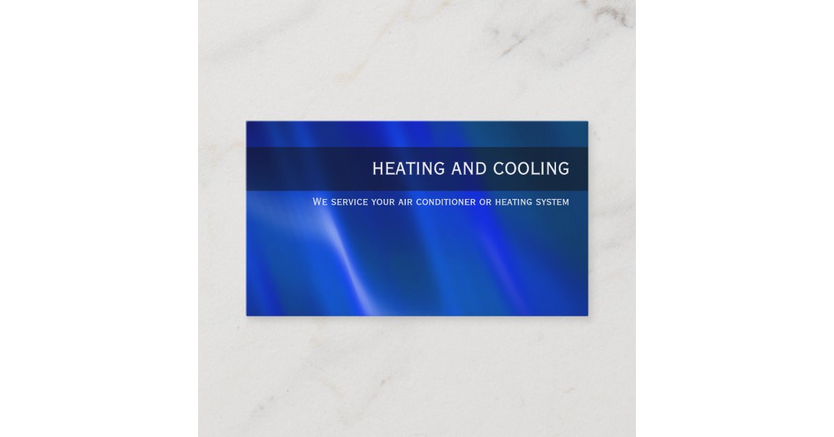 Climate Control Business Cards Zazzle