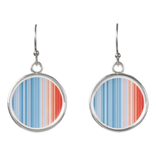 Climate Crisis Warming stripes Earrings (Front)