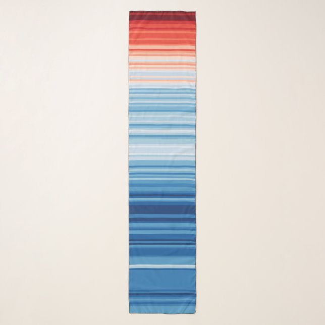 Climate Crisis Warming stripes  Scarf (Front)