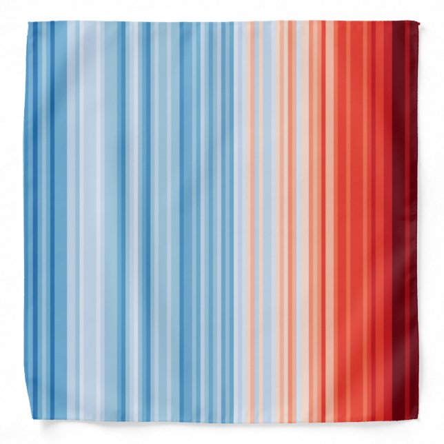 Climate Crisis Warming stripes  Schal Bandana (Front)