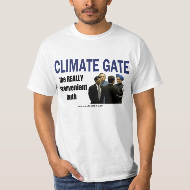 CLIMATE GATE: really inconvenient T-Shirt (Front)