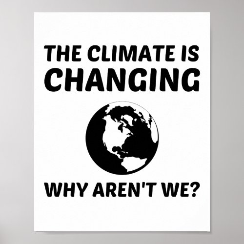 CLIMATE IS CHANGING POSTER