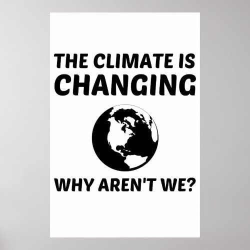 CLIMATE IS CHANGING POSTER