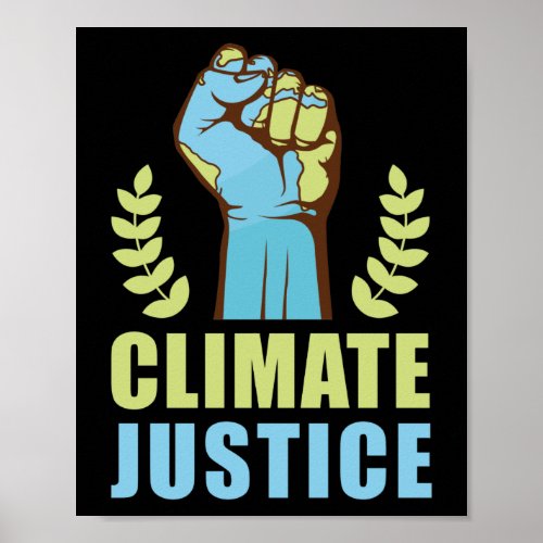 Climate Justice  Day Climate Change Poster