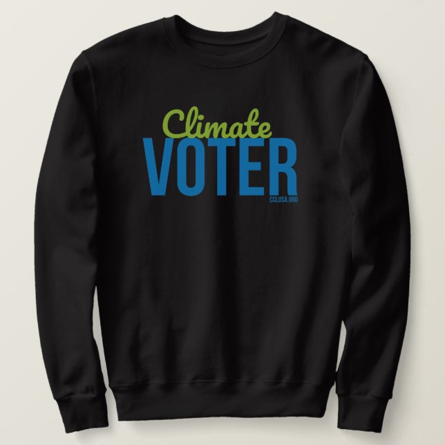 Climate Voter sweatshirt black unisex (Design Front)