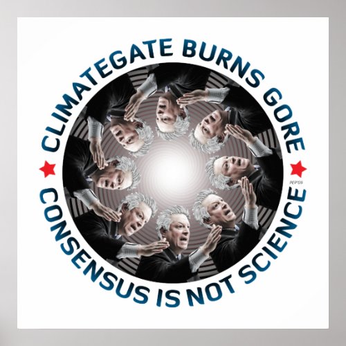 Climategate Burns Gore Poster