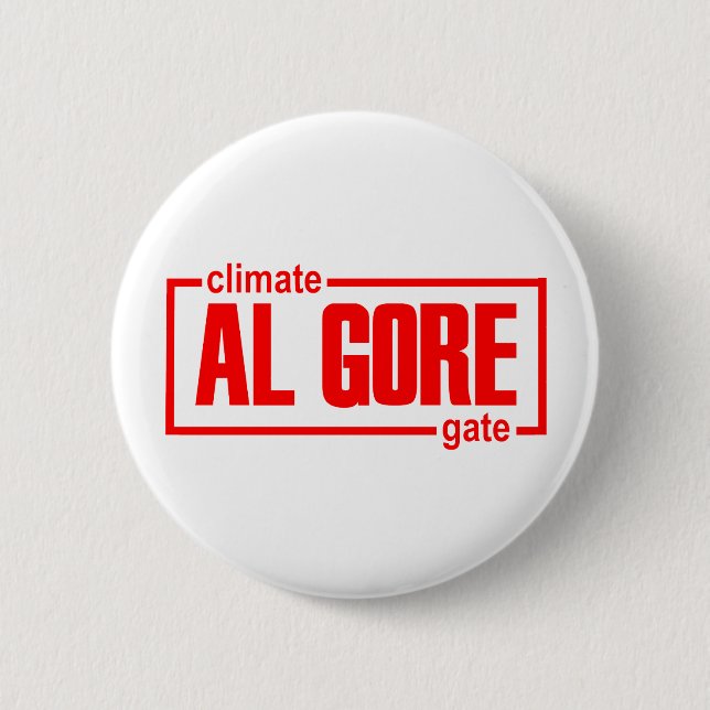 ClimateGate, lie, climate change, global warming Button (Front)