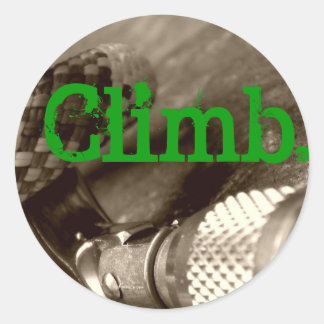 Climb2 Classic Round Sticker