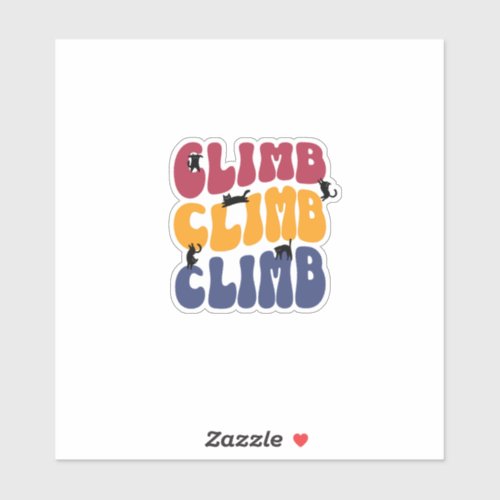 Climb Cats Vintage Color Edition Sticker