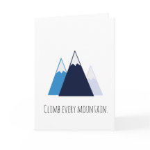 Climb Every Mountain notecard