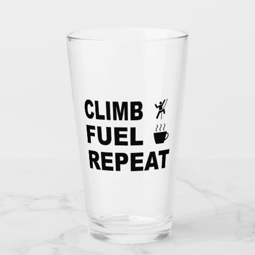 Climb Fuel Repeat Glass
