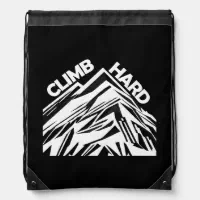 Climb Hard Mountaineering Drawstring Bag