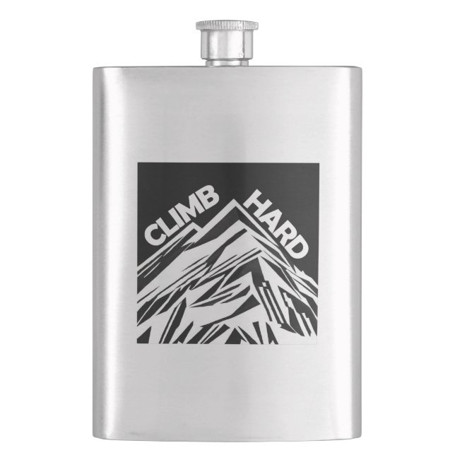 Climb Hard Mountaineering Flask (Front)