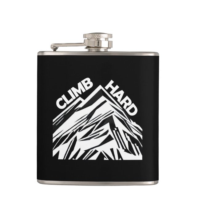 Climb Hard Mountaineering Flask (Front)