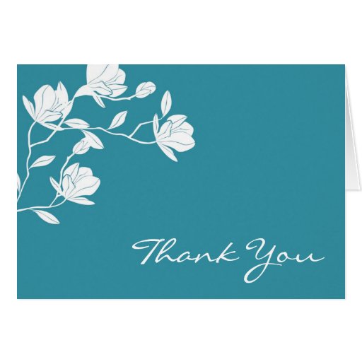 Climb High (white on teal) - Thank You notecard | Zazzle