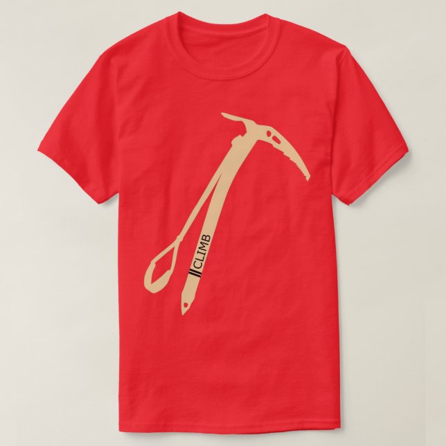 Climb Ice Ax Classic TShirt (Design Front)
