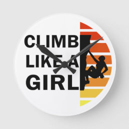 climb like a girl round clock