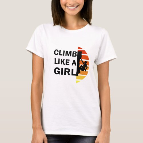 Climb like a girl vintage T_Shirt