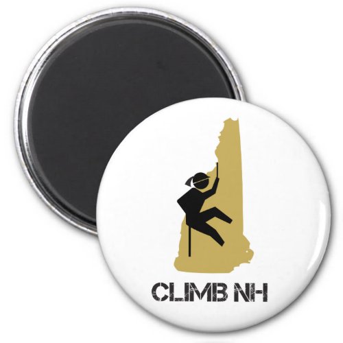 Climb NH Female Rock Climber Rappel New Hampshire Magnet