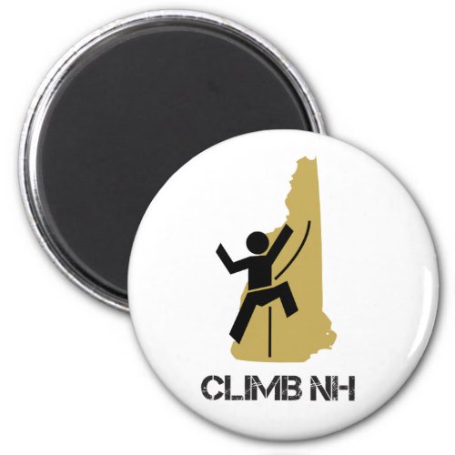 Climb NH Rock Climber I  Rope New Hampshire Magnet