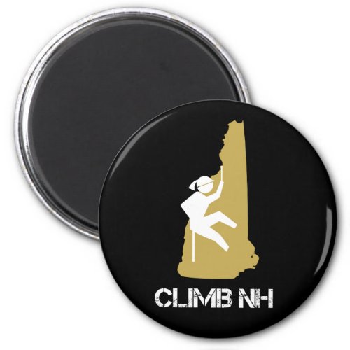 Climb NH Rock Climber Rappel Rope Black Female Magnet