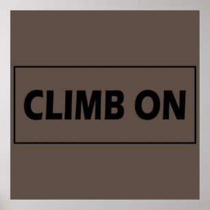 climb on poster
