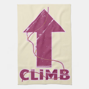 Climb rock climbing rope kitchen towel