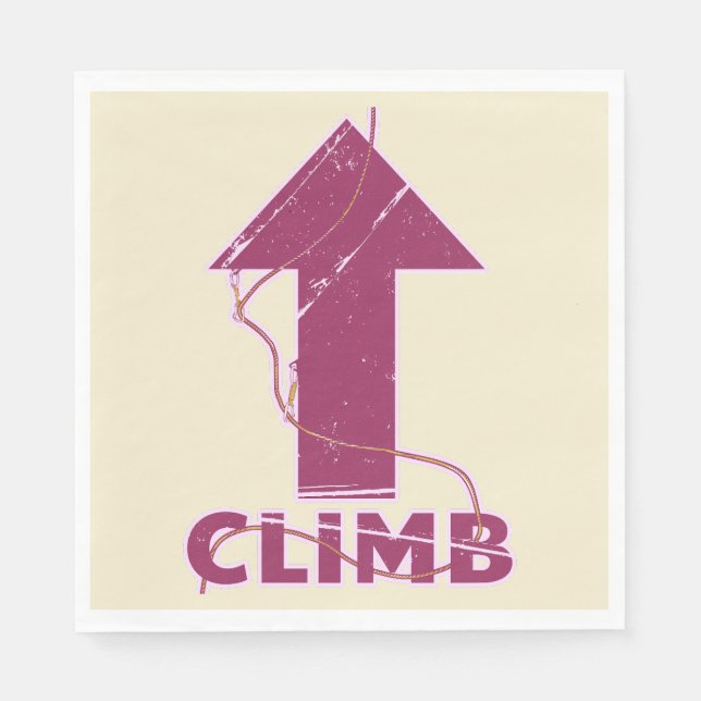 Climb rock climbing rope napkins (Front)