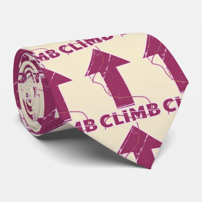 Climb rock climbing rope neck tie (Rolled)