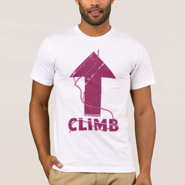 Climb rock climbing rope T-Shirt (Front)