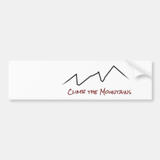 Climb The Mountains Bumper Sticker