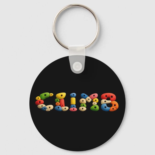 Climb Wall Climbing Holds fun  Keychain (Front)