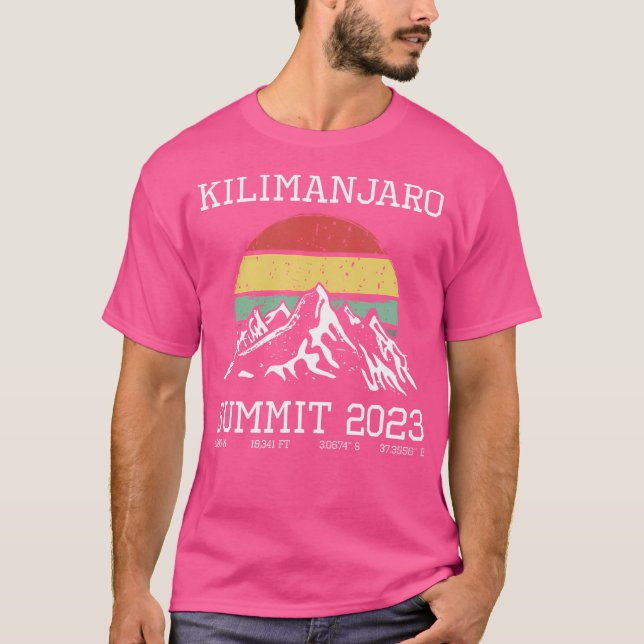 Climbed Kilimanjaro Summit 2023 Hike Tanzania Hiki T-Shirt (Front)